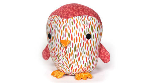 Penguin soft toy sewing pattern - ENGLISH version
