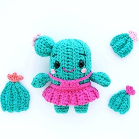 Amigurumi Cactus Crochet Pattern E-book instant download