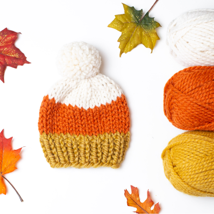 Candy Corn Hat Baby Children Newborn Halloween Thanksgiving