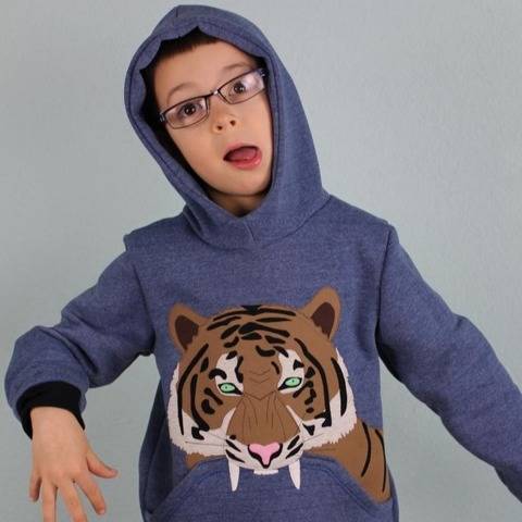 eBook Hoodie "Mini Mister Tiger" Größen 86 - 146