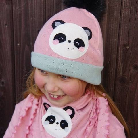Stickdatei Panda Bär Doodle