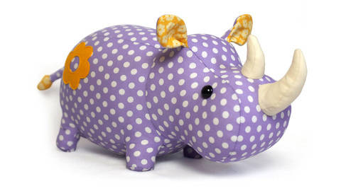 Rhino sewing pattern toy pdf - ENGLISH pattern