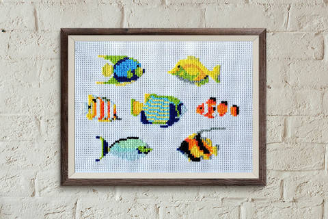 Fische 1 Kreuzstich