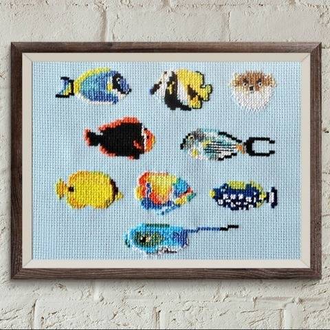 Fische 2 Kreuzstich