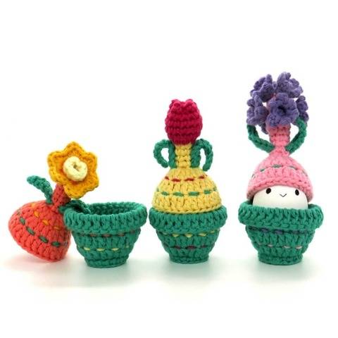 Egg warmers Spring Flowers Crochet Pattern instant download