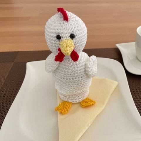 Häkelanleitung - Osterbox "Huhn"