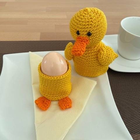 Häkelanleitung - Osterbox "Ente"