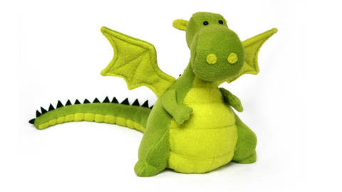 Yoki the dragon sewing pattern - ENGLISH version