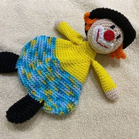 Häkelanleitung - Schmusetuch "Clown"