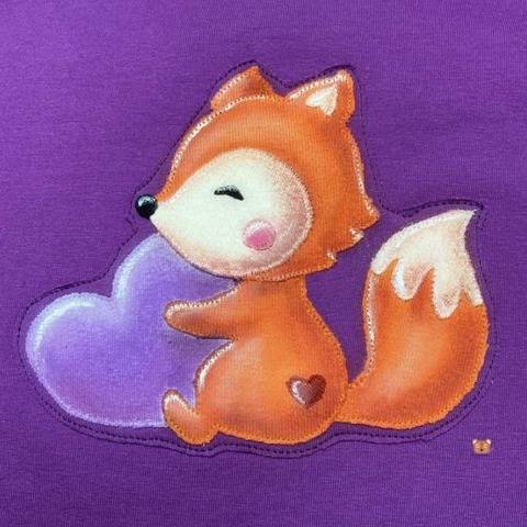 Applikationsvorlage Fuchs mit Herz