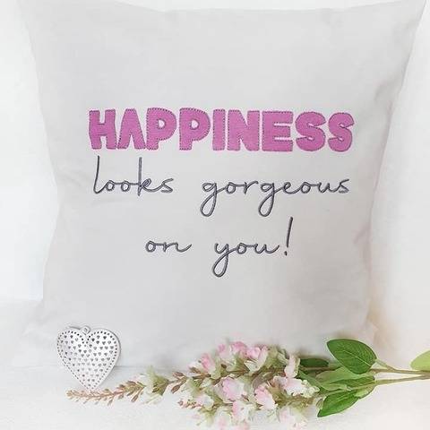 Stickdatei Happiness Statement
