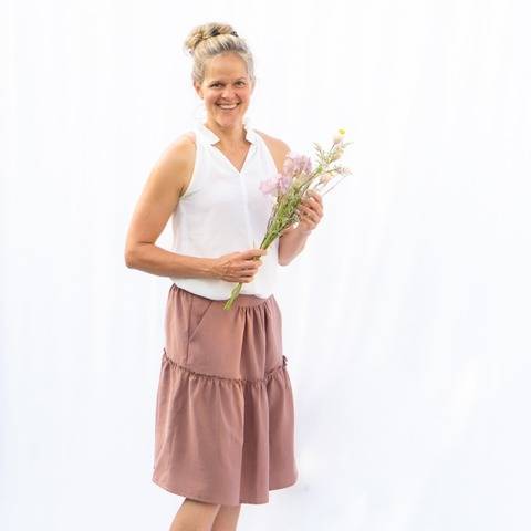 Salvia Skirt, Size 34-54, PDF Sewing Pattern