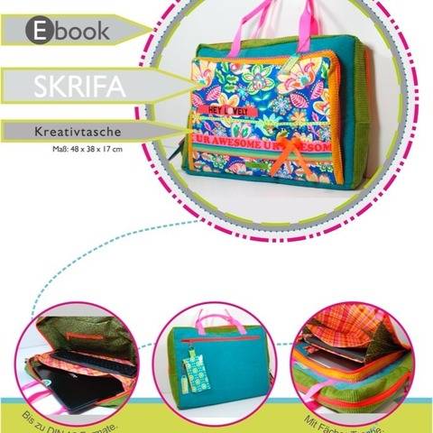Ebook SKRIFA♥ ♥ ♥Kreativtasche für HomeOffice + Hobby
