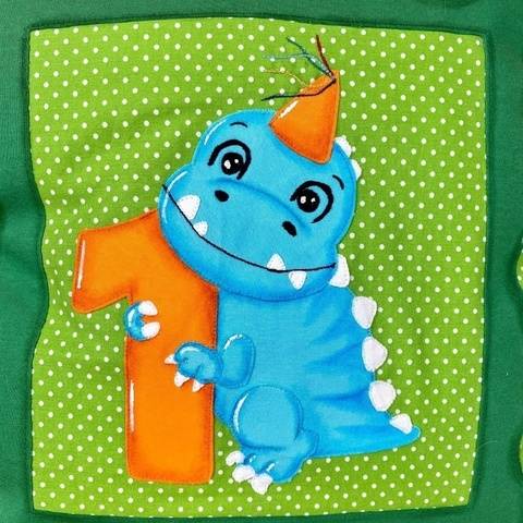 Applikationsvorlage Geburtstagsdino 1