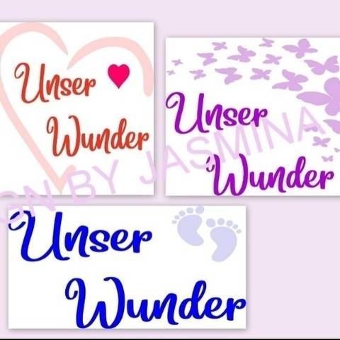 Plotterdatei Unser Wunder SVG Herz Babyfüsse