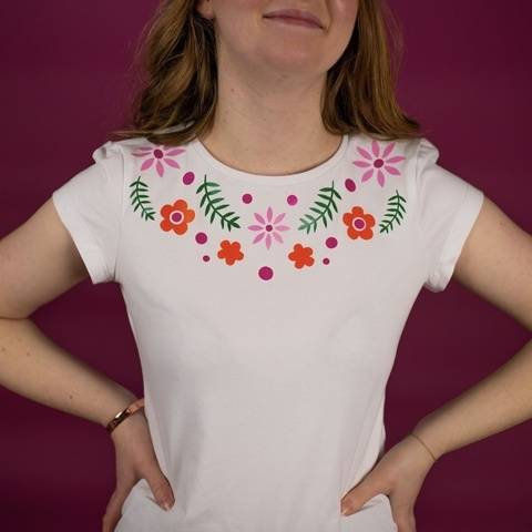 Plastron Daisy - plotter fichier de découpe