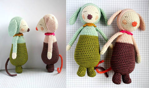 Olive and Violet - Detailed Pattern
