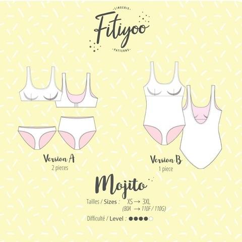 Mojito Swimsuit - 2 versions PDF - XS TO 3XL