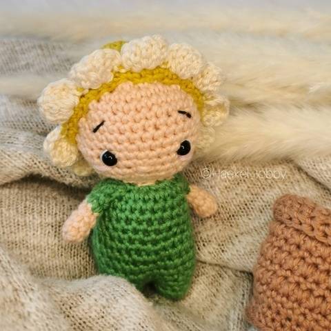Gänseblümchen Sommermini Amigurumi Häkelanleitung