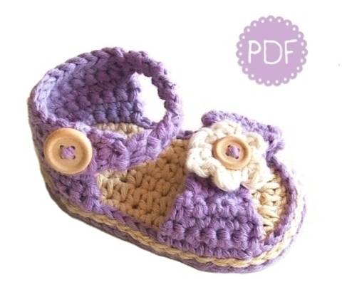 ❤ Häkelanleitung ❤ Baby Sandalen Emily