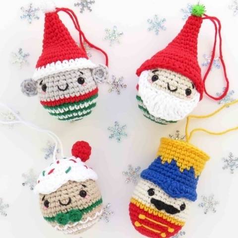Crochet pattern amigurumi Nutcracker and Christmas Friends