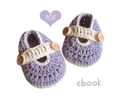❤ Häkelanleitung ❤ Lavandula Baby Loafers