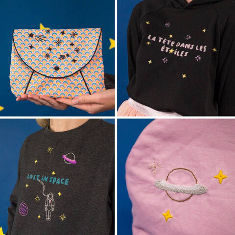 Broderie "Galaxie" - Pack complet