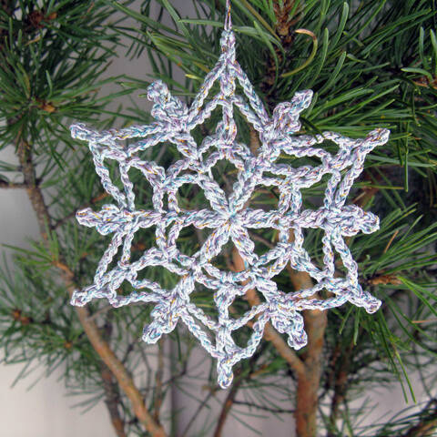 Snowflake ornament Christmas Crochet patterns