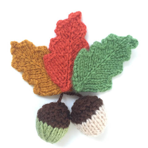 Autumn Acorns and Oak Leaves