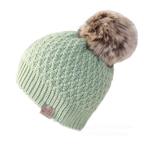 Warm beanie "Flora" (sporty or slouchy, all sizes)