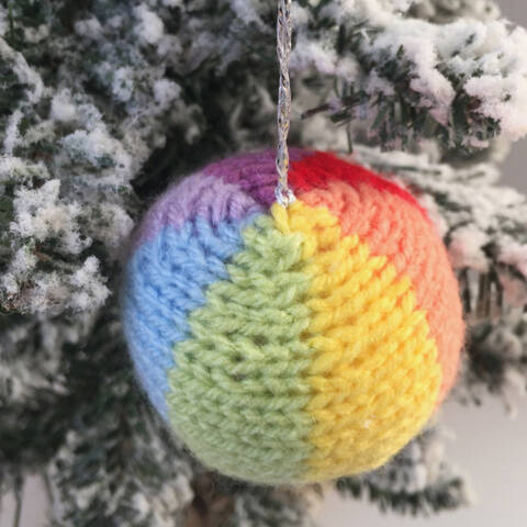 Rainbow Short Row Bauble