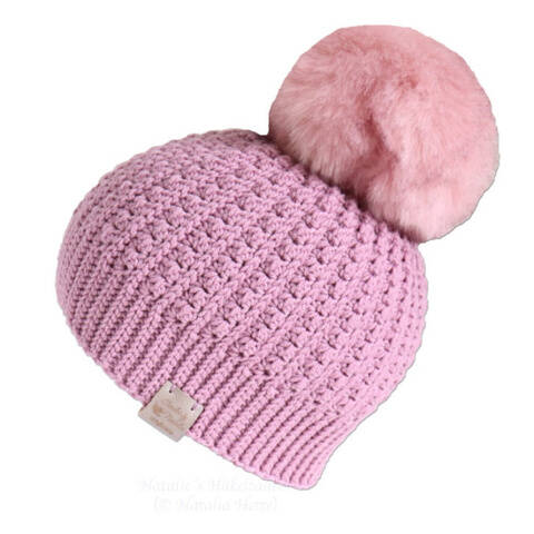 Warm beanie "Chic" (all sizes, relief pattern, 2 var.)