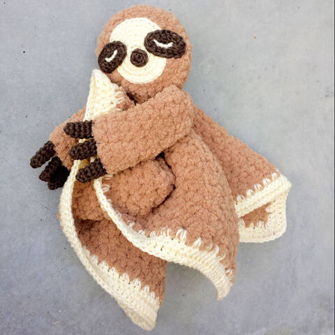 Sleepy Sloth Lovey Crochet Pattern