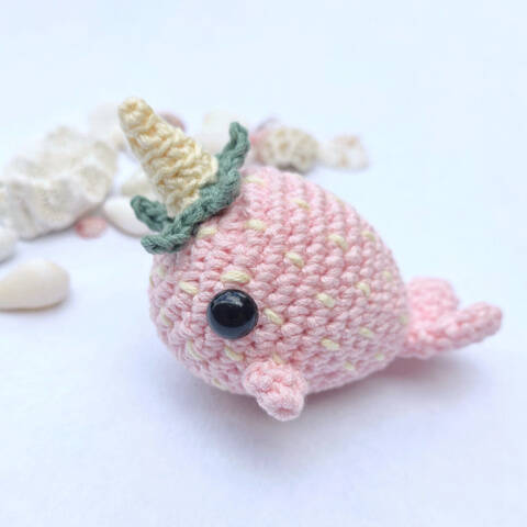 Pink Strawberry Narwhal Crochet Pattern