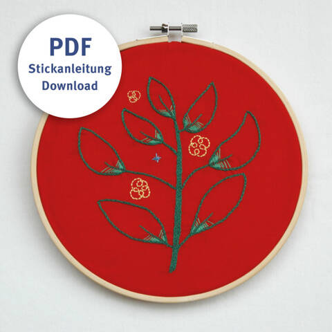 English Tutorial Embroidery Make a Wish Tree
