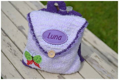 + LUNA + Häkelanleitung Rucksack für Kleinkinder