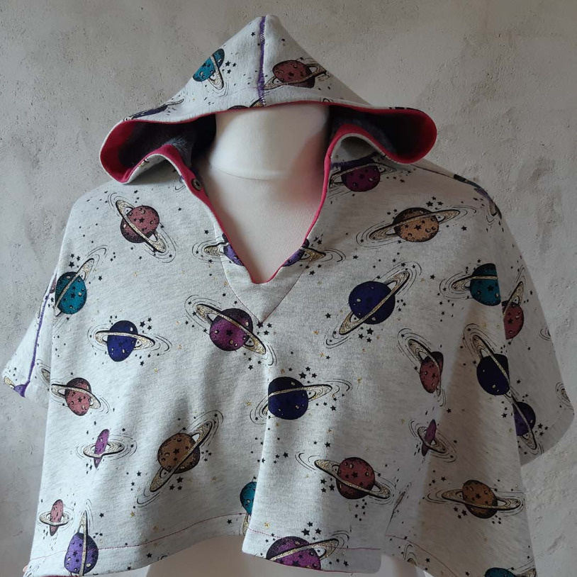 baby poncho sewing pattern one size PDF