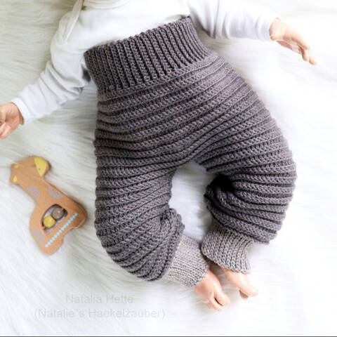 Pants for babies/children "Artur". knit look, size 50-116