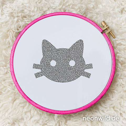 Stickdatei EEE - Katze 16x26