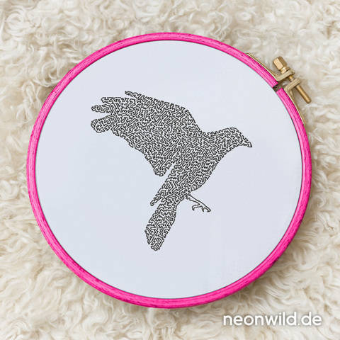 Stickdatei EEE - Raven 13x18