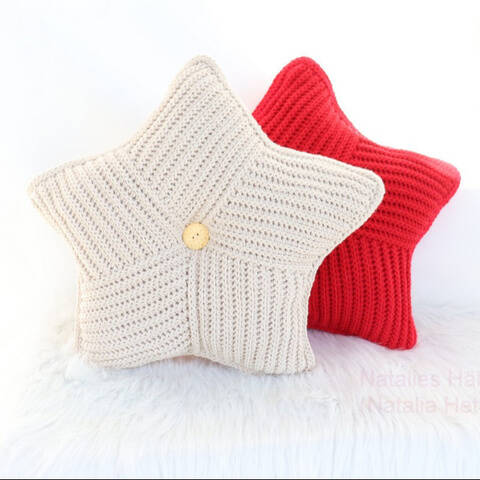 Pillow "Starfish" (45 x 45 cm), simple, quick