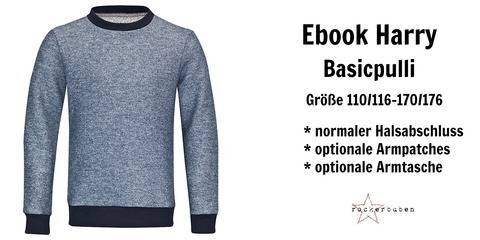 ✂Schnittmuster Harry ✂ Basicpulli für Jungs