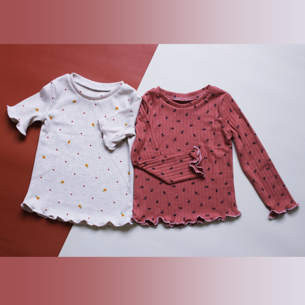 Lettuce hem top PDF sewing pattern Sizes NB 6Y