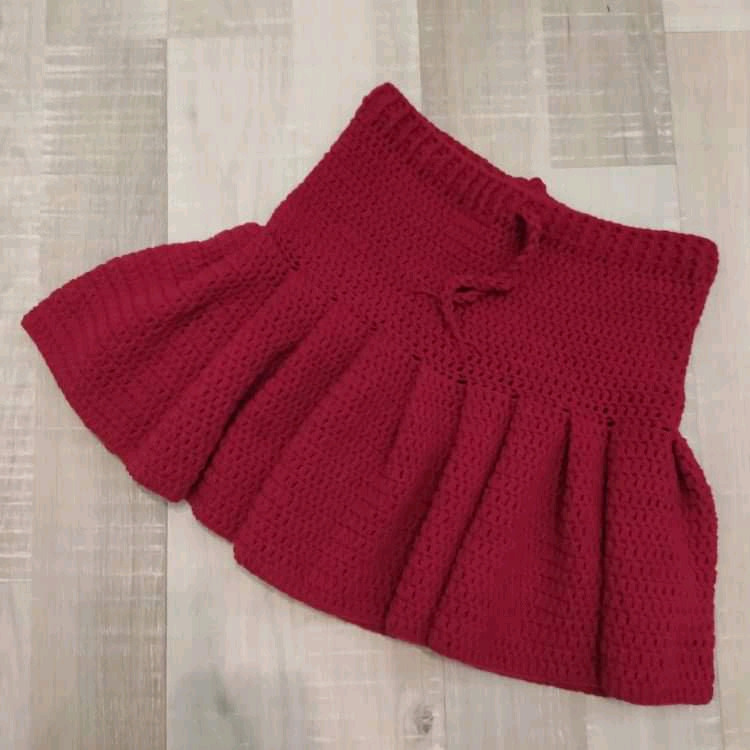 Crochet Pleated Skirt Pattern